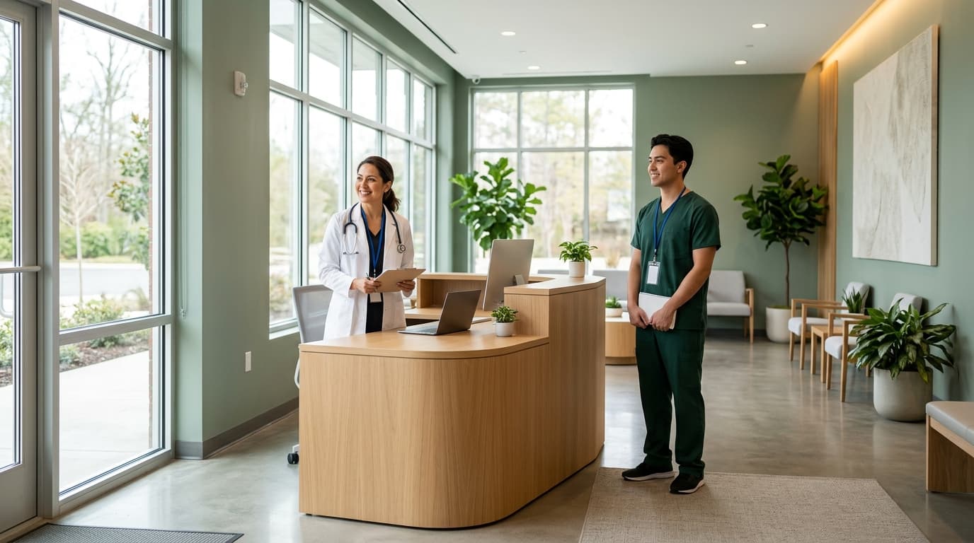 Modern Urgent Care Center clinic providing immediate walk-in care at Middletown Medical Newburgh.